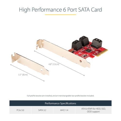 StarTech.com 6P6G-PCIE-SATA-CARD interface cards/adapter Internal - Image 11