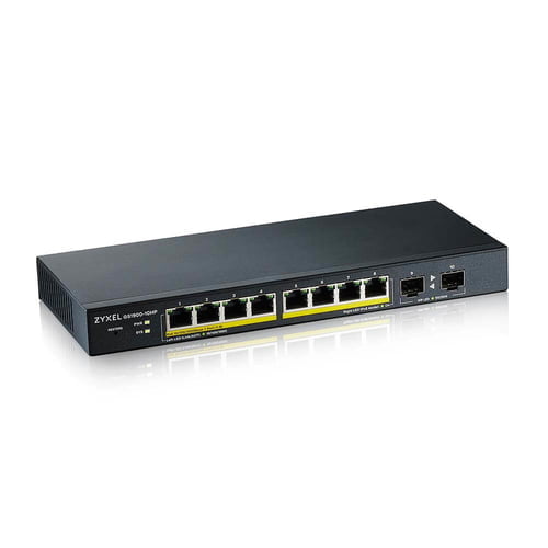 Zyxel GS1900-10HP Managed L2 Gigabit Ethernet (10/100/1000) Power over Ethernet (PoE) Black - Image 2