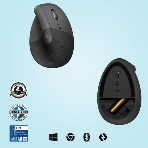 Logitech Lift mouse Right-hand RF Wireless + Bluetooth Optical 4000 DPI - Image 6