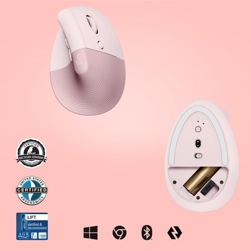 Logitech Lift mouse Right-hand RF Wireless + Bluetooth Optical 4000 DPI - Image 6