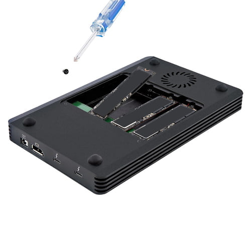 StarTech.com M2E4BTB3 storage drive enclosure SSD enclosure Black - Image 4