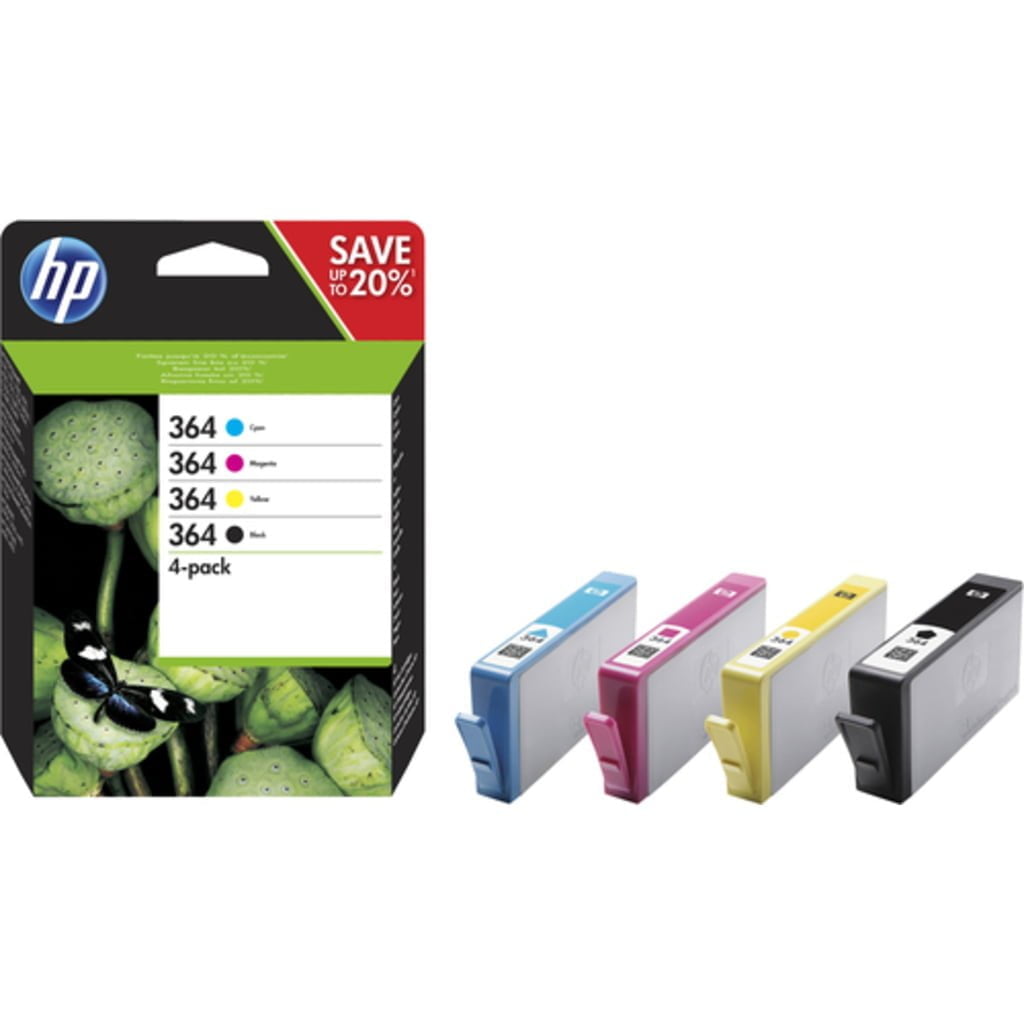 HP 364 4-pack Black/Cyan/Magenta/Yellow Original Ink Cartridges ink cartridge 4 pc(s) Standard Yield