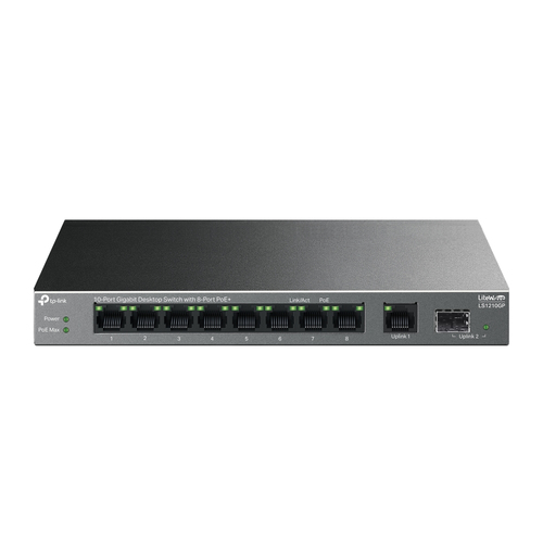 TP-Link LiteWave LS1210GP network switch Unmanaged Gigabit Ethernet (10/100/1000) Power over