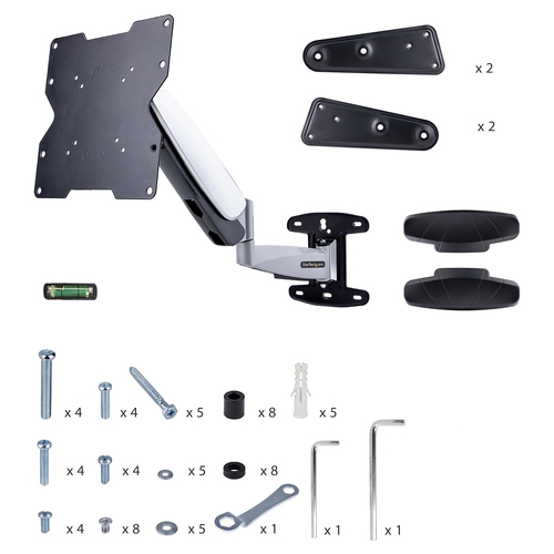 StarTech.com FHA-TV-WALL-MOUNT TV mount 139.7 cm (55") Black, Silver - Image 10