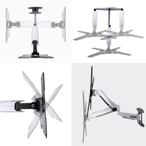 StarTech.com FHA-TV-WALL-MOUNT TV mount 139.7 cm (55") Black, Silver - Image 6