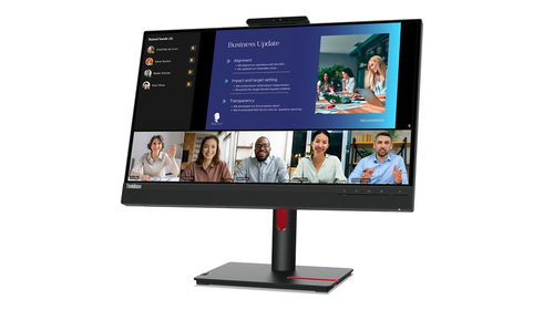 Lenovo ThinkVision T24v-30 LED display 60.5 cm (23.8") 1920 x 1080 pixels Full HD Black - Image 2