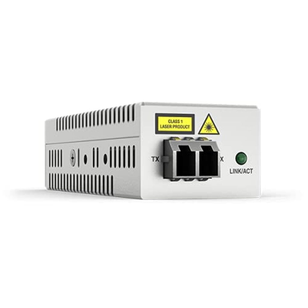 Allied Telesis AT DMC100/LC - Fibre media converter - 100Mb LAN - 100Base-FX, 100Base-TX - RJ-45 / LC multi-mode - up to 2 km - 1310 nm