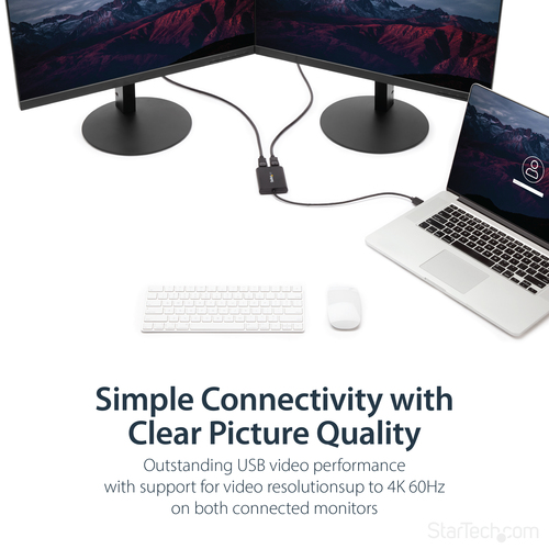 StarTech.com USB32DP24K60 USB graphics adapter 4096 x 2160 pixels Black - Image 10