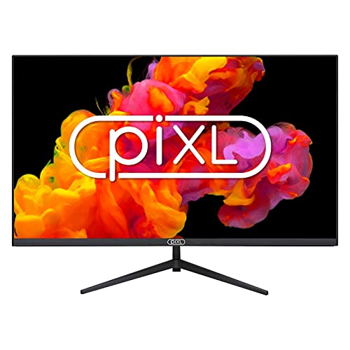 piXL CM32F4 32 Inch Frameless Monitor, Widescreen IPS LCD Panel, Full HD 1920x1080, 4ms Response Time, 60Hz Refresh, Display Port / HDMI, 16.7 Million Colour Support, VESA Wall Mount, Black Finish