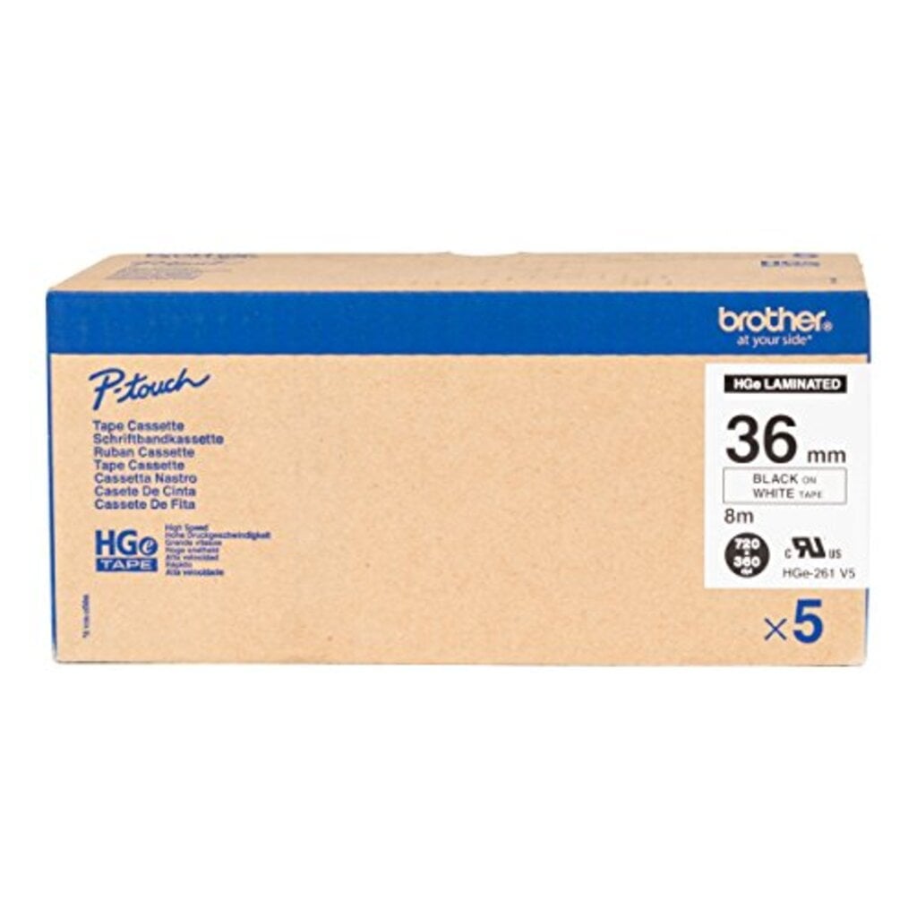 Brother HGe-261V5 label-making tape