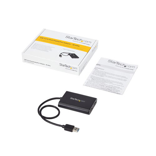 StarTech.com USB32DP24K60 USB graphics adapter 4096 x 2160 pixels Black - Image 7
