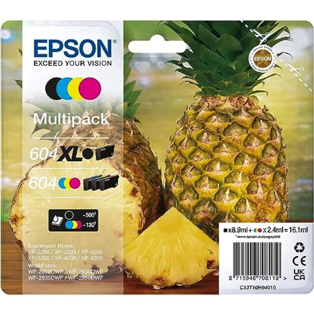 Epson 604XL ink cartridge 4 pc(s) Original High (XL) Yield Black, Cyan, Magenta, Yellow
