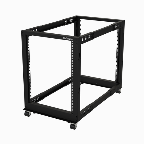 StarTech.com 4POSTRACK15U rack cabinet Freestanding rack Black