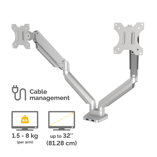 Fellowes Platinum Series 8056501 monitor mount / stand 81.3 cm (32") Wall - Image 3