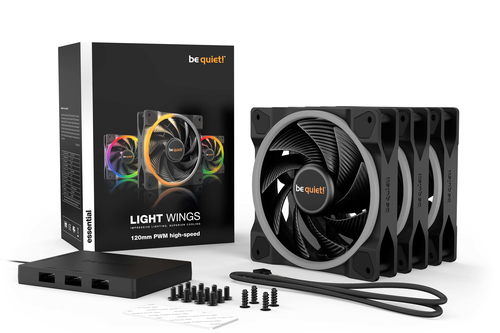be quiet! Light Wings | 120mm PWM Triple Pack high-speed Computer case 12 cm 3 pc(s) - Image 6