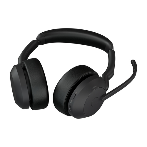 Jabra Evolve2 55 Headset Wireless Head-band Office/Call center Bluetooth Charging stand Black - Image 3