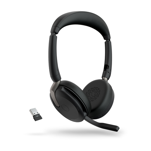 Jabra Evolve2 65 Flex Headset Wired & Wireless Head-band Office/Call center Bluetooth Black - Image 3