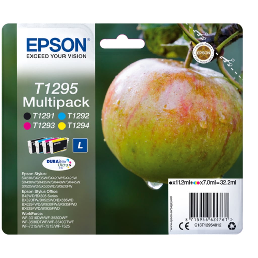 Epson Apple T1295 ink cartridge 1 pc(s) Original Black, Cyan, Magenta, Yellow