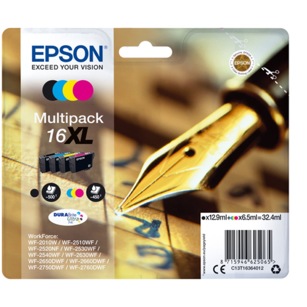 Epson Pen and crossword C13T16364012 ink cartridge 1 pc(s) Original High (XL) Yield Black, Cyan,