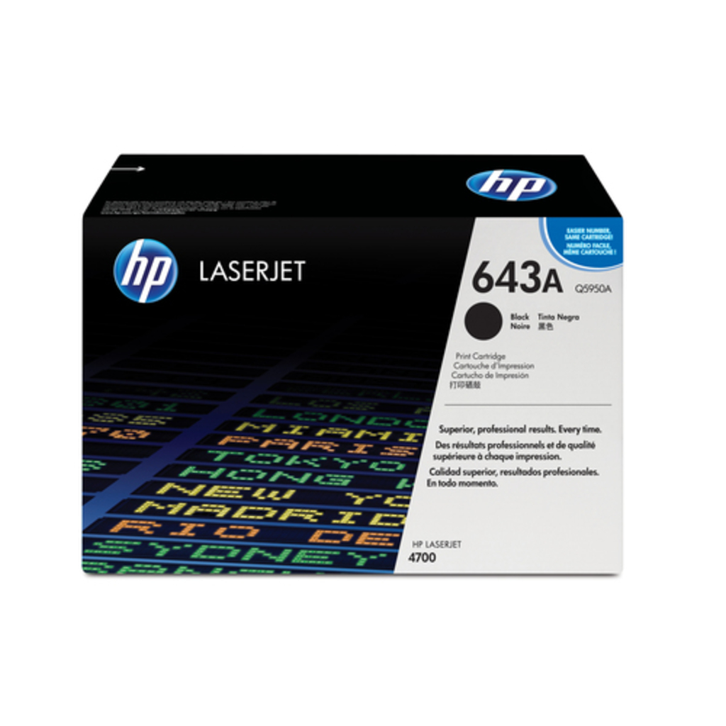 HP 643A Black Original LaserJet toner cartridge 1 pc(s)