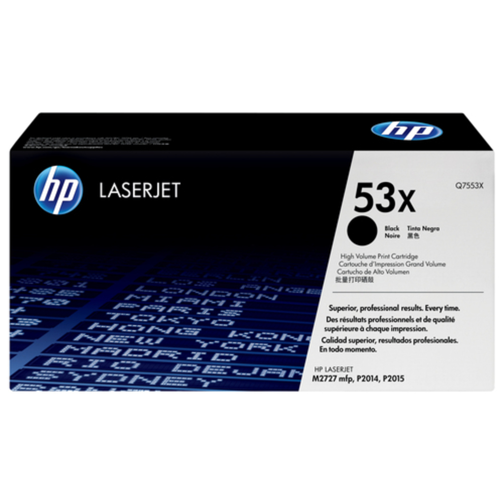HP 53X High Yield Black Original LaserJet toner cartridge 1 pc(s)