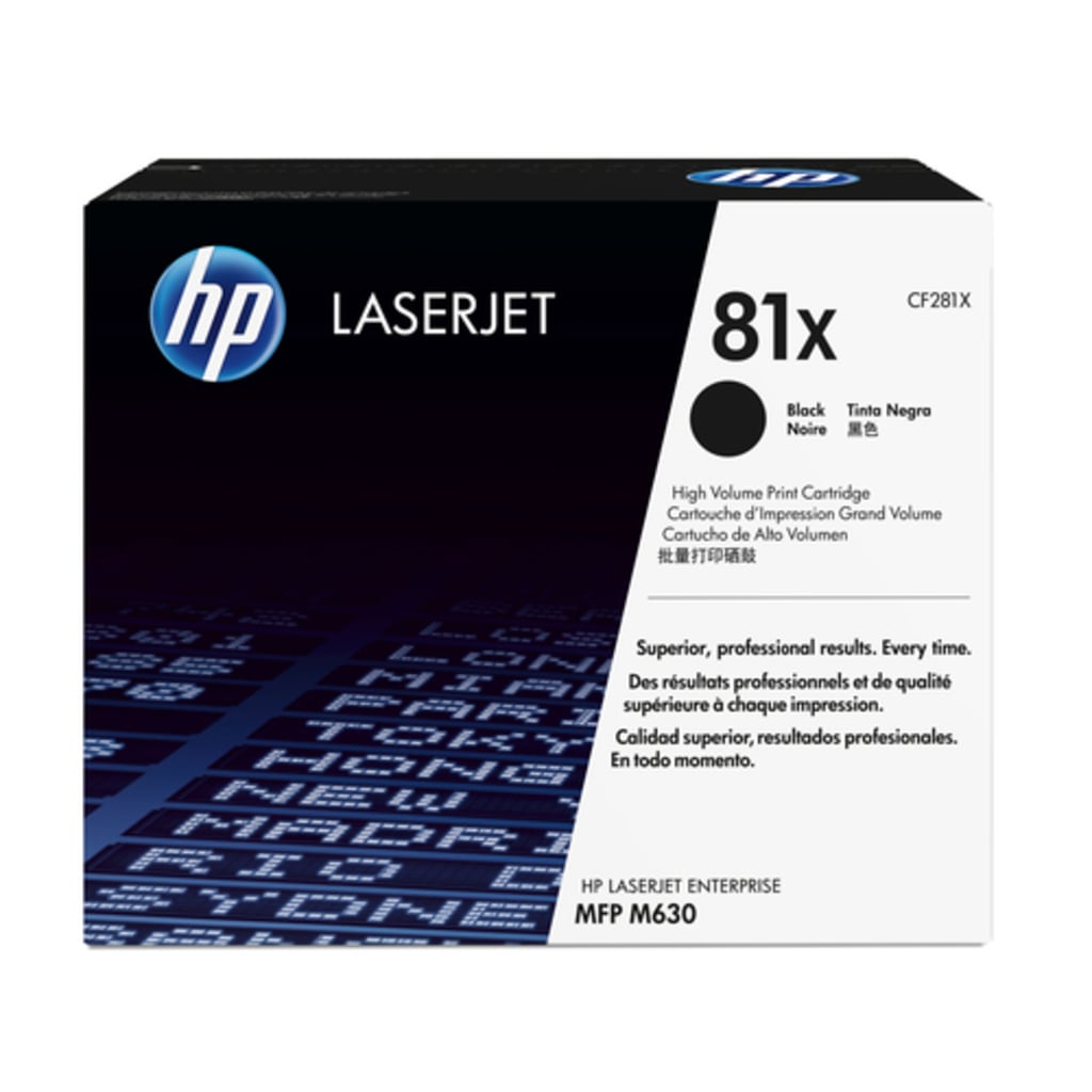 HP 81X High Yield Black Original LaserJet toner cartridge 1 pc(s)