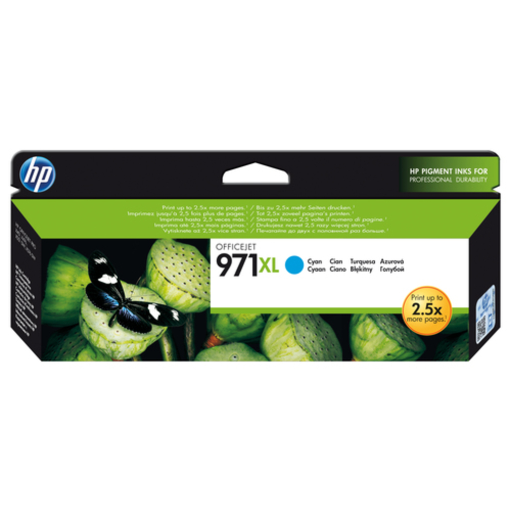 HP 971XL High Yield Cyan Original ink cartridge 1 pc(s) High (XL) Yield