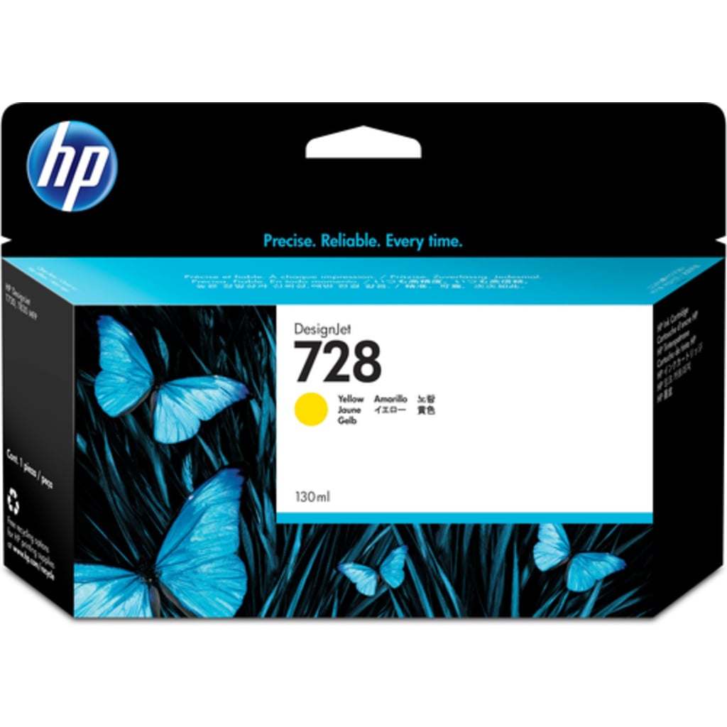 HP 728 130-ml Yellow DesignJet ink cartridge 1 pc(s) Original