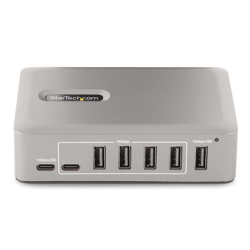 StarTech.com 10G8A2CS-USB-C-HUB interface hub USB 3.2 Gen 2 (3.1 Gen 2) Type-C 10000 Mbit/s Grey - Image 3