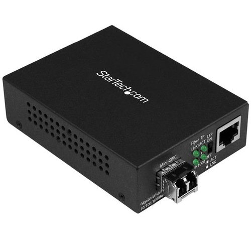 StarTech.com MCM1110MMLC network media converter 1000 Mbit/s Multi-mode Black