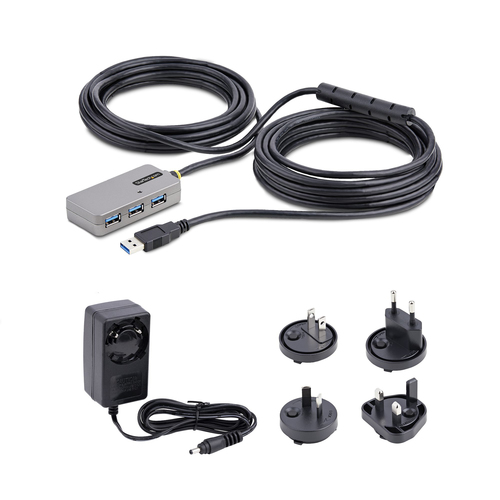 StarTech.com U01043-USB-EXTENDER interface hub USB 3.2 Gen 1 (3.1 Gen 1) Type-A 5000 Mbit/s Black, - Image 7