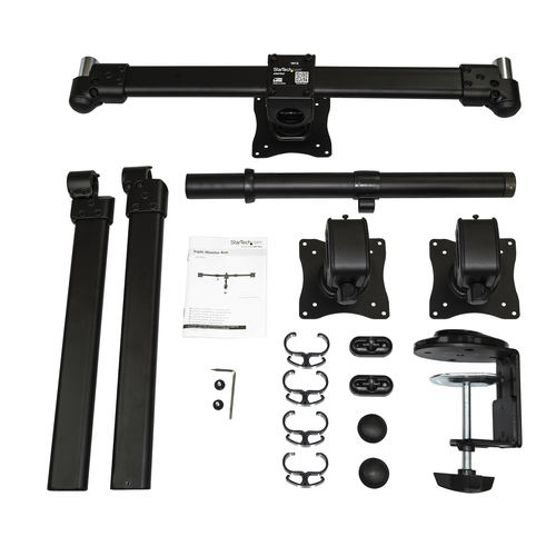 StarTech.com ARMTRIO monitor mount / stand 61 cm (24") Black - Image 3