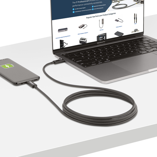 StarTech.com A40G2MB-TB4-CABLE Thunderbolt cable 40 Gbit/s Black - Image 9