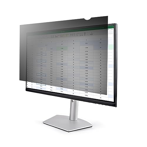 StarTech.com Monitor Privacy Screen for 23.8 inch PC Display, Computer Screen Security Filter, Blue Light Reducing Screen Protector Film, 16:9 Widescreen, Matte/Glossy, +/-30 Degree Viewing - Blue Light Filter - Display privacy filter - 2-way - removable - plug-in/adhesive - 23.8" wide