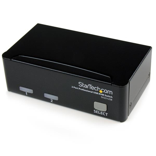 StarTech.com SV231USBGB KVM switch Black