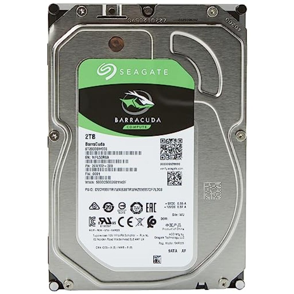 Seagate Barracuda ST2000DM008 - Hard drive - 2 TB - internal - 3.5" - SATA 6Gb/s - 7200 rpm - buffer: 256 MB