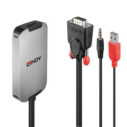 Lindy 38296 video cable adapter Black, White