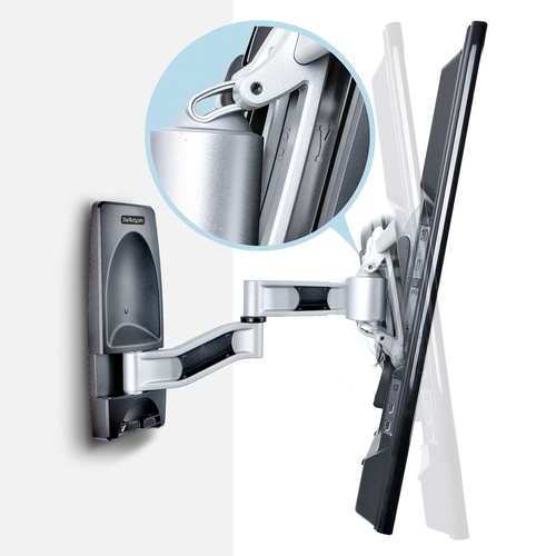 StarTech.com TV-WALL-MOUNT-65FS TV mount 165.1 cm (65") Black, Silver - Image 7
