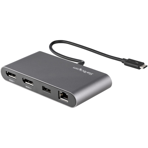 StarTech.com TB3DKM2DPL laptop dock/port replicator Wired Grey - Image 2