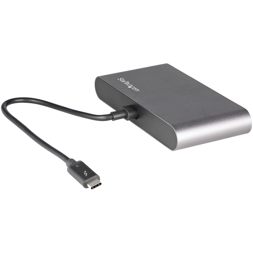 StarTech.com TB3DKM2DPL laptop dock/port replicator Wired Grey - Image 3