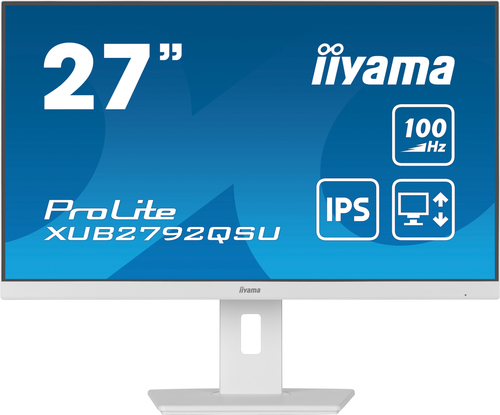 iiyama ProLite XUB2792QSU-W6 computer monitor 68.6 cm (27") 2560 x 1440 pixels Wide Quad HD LED