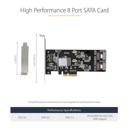 StarTech.com 8P6G-PCIE-SATA-CARD interface cards/adapter Internal Mini-SAS - Image 11