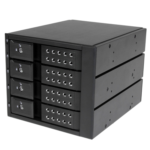 StarTech.com HSB4SATSASBA drive bay panel Black