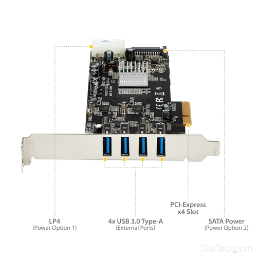 StarTech.com PEXUSB3S44V interface cards/adapter Internal USB 3.2 Gen 1 (3.1 Gen 1) - Image 12