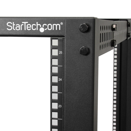 StarTech.com 4POSTRACK25U rack cabinet Freestanding rack Black - Image 5