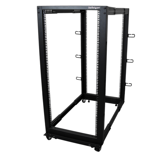 StarTech.com 4POSTRACK25U rack cabinet Freestanding rack Black - Image 8