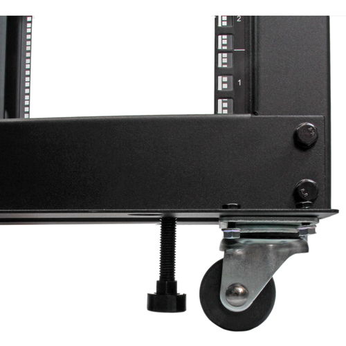 StarTech.com 4POSTRACK25U rack cabinet Freestanding rack Black - Image 6