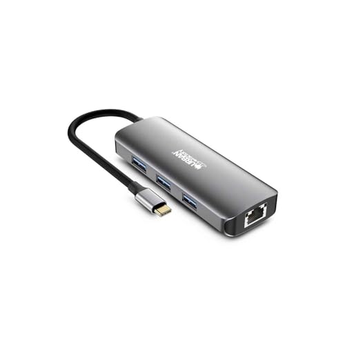 HUB-7/1-USBC W 3USBA/2 4K/1RJ45
