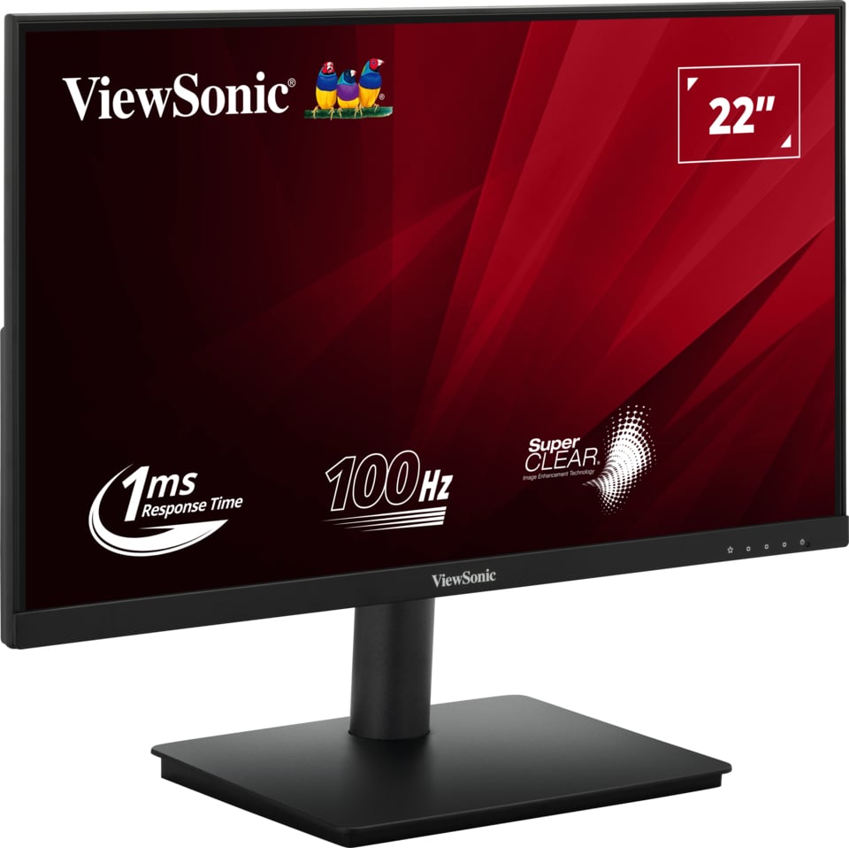 ViewSonic VA220-H - LED monitor - 22" (21.5" viewable) - 1920 x 1080 Full HD (1080p) @ 100 Hz - VA - 250 cd/m² - 4000:1 - 1 ms - HDMI, VGA