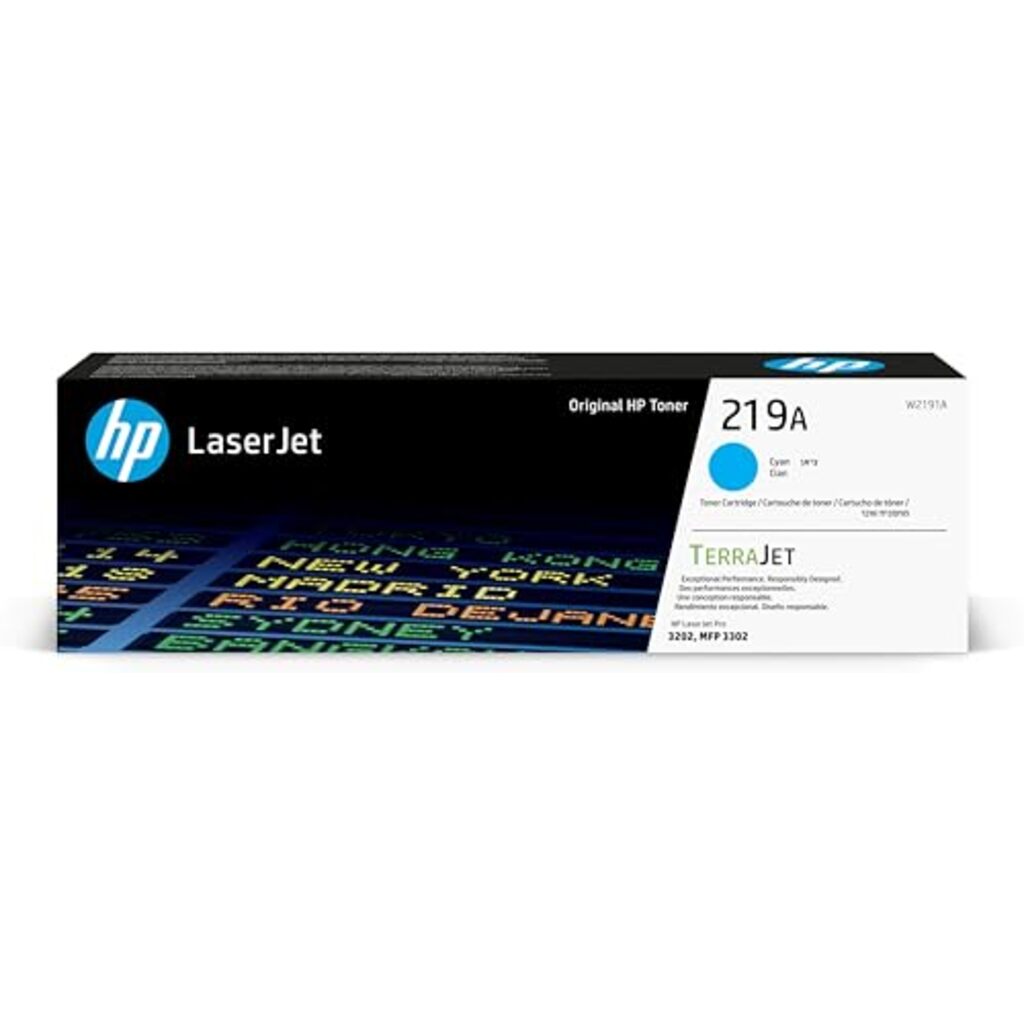 HP 219A - Cyan - original - LaserJet - toner cartridge (W2191A) - for P/N: 499Q6F#B19, 499Q8F#B19